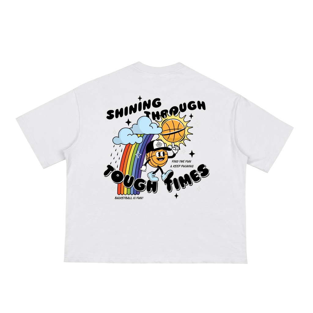 SHINING THROUGH TOUGH TIMES Classic Loose Boxy Tee