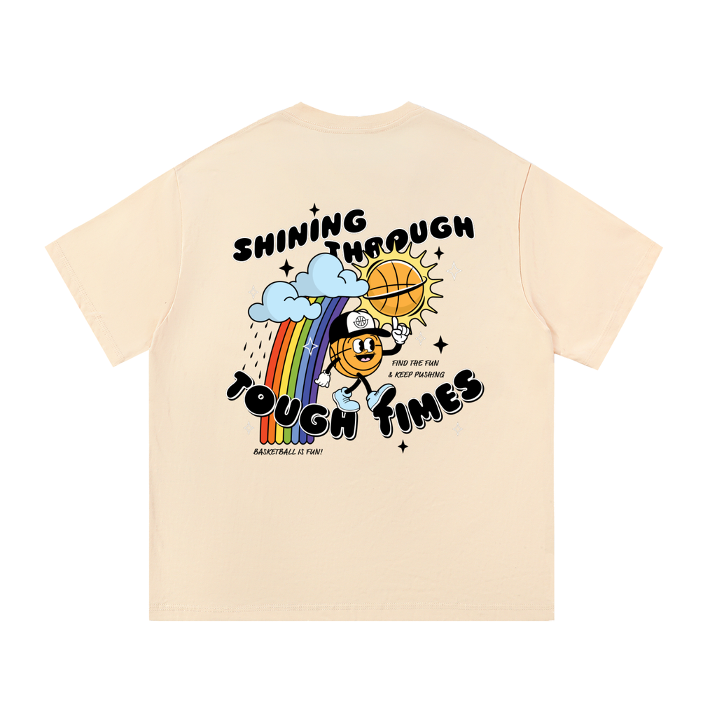 SHINING THROUGH THE TOUGH TIMES Essential Cotton T-Shirt