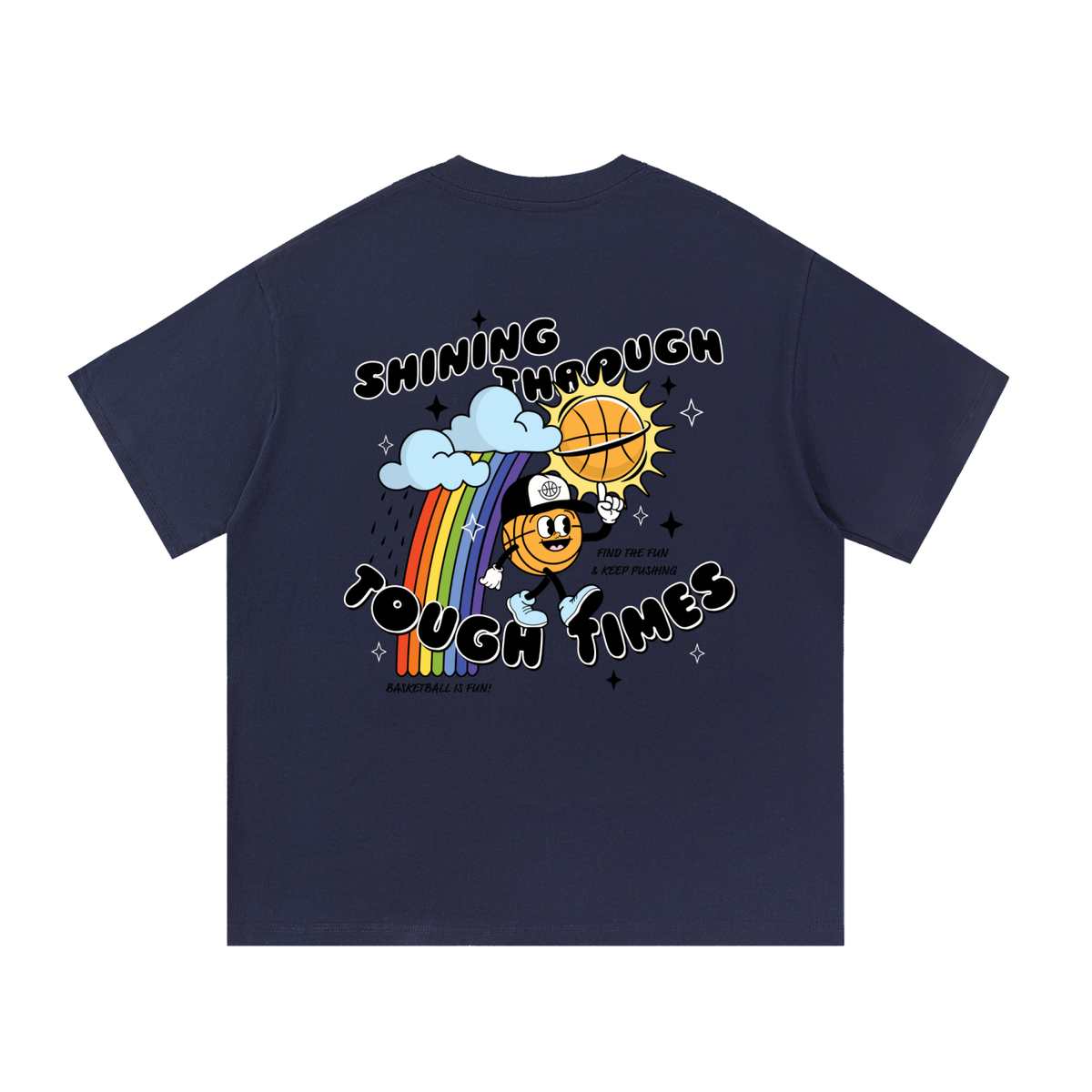 SHINING THROUGH THE TOUGH TIMES Essential Cotton T-Shirt