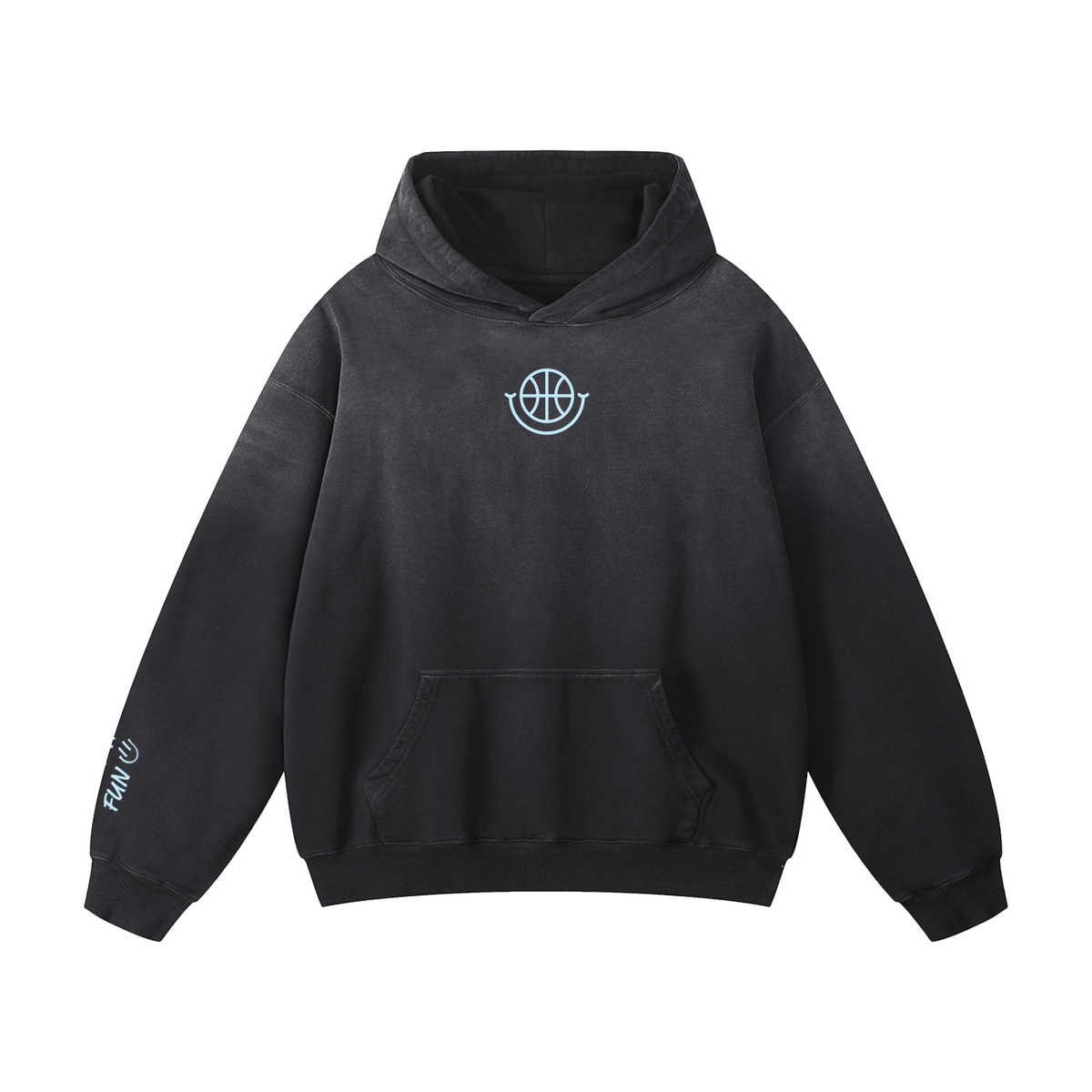 Keep It Fun (: Heavyweight Sunfade Oversized Hoodie – Basketball 