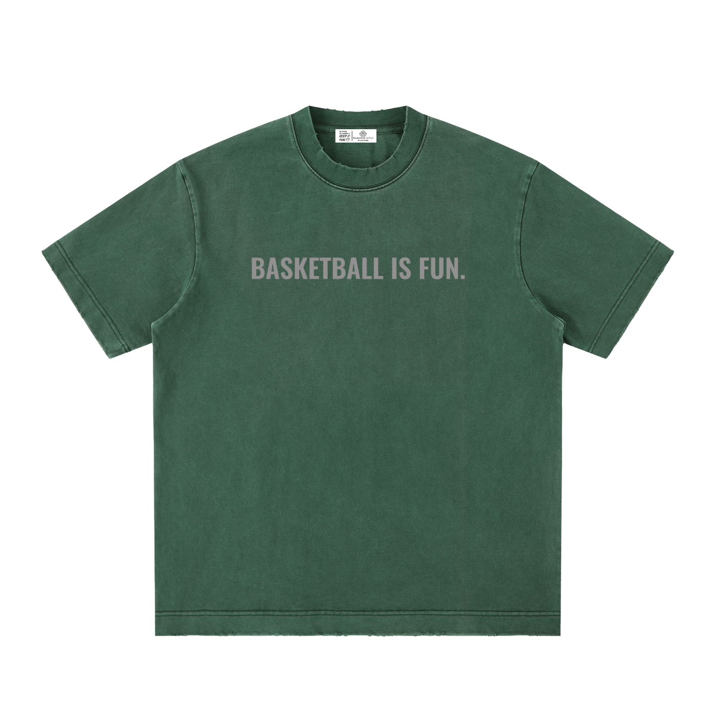 Heavyweight Vintage Washed Frayed T-Shirt