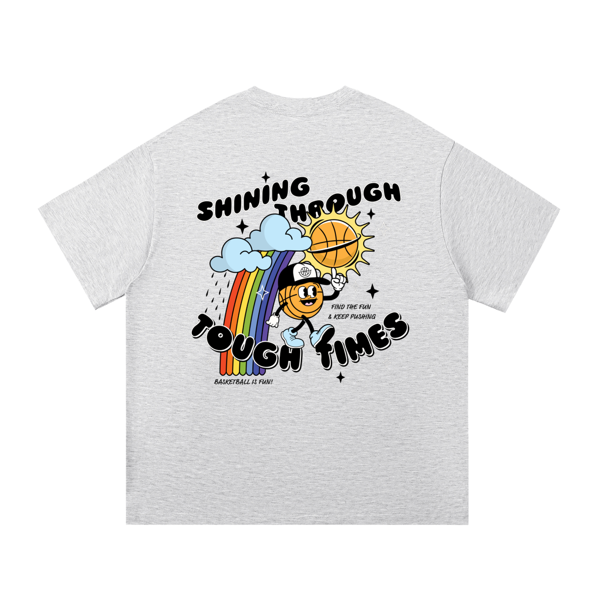 SHINING THROUGH THE TOUGH TIMES Essential Cotton T-Shirt