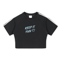 Taped Cooling Performance Crop Top