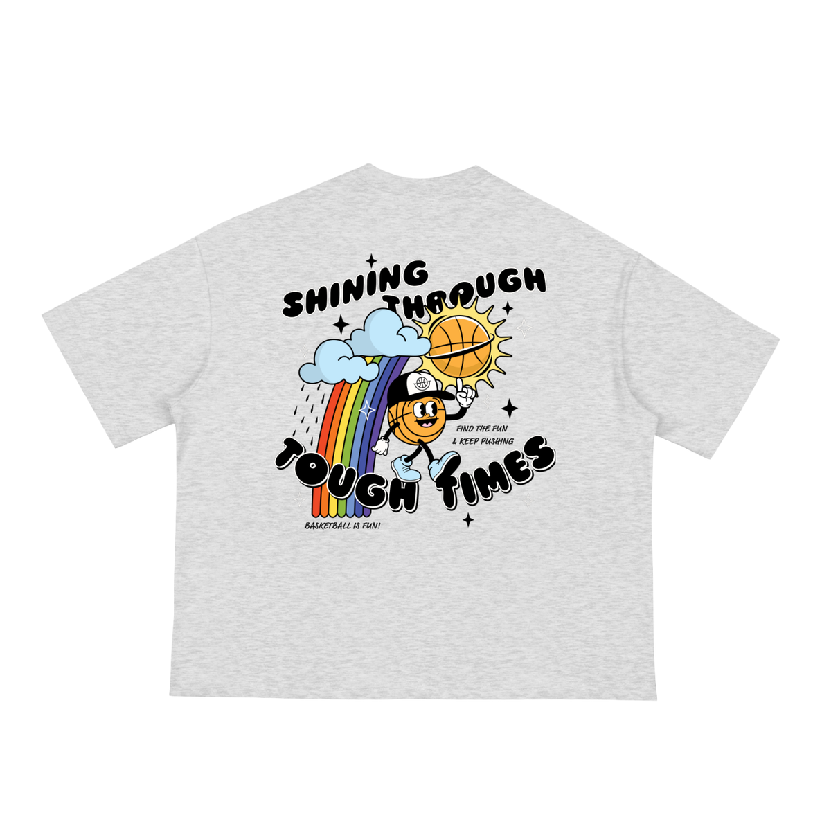 SHINING THROUGH TOUGH TIMES Classic Loose Boxy Tee