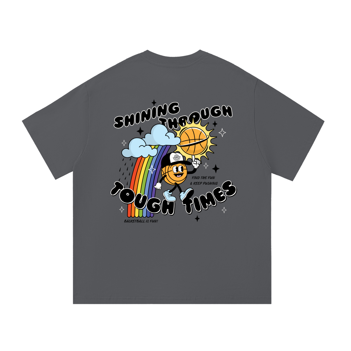 SHINING THROUGH THE TOUGH TIMES Essential Cotton T-Shirt