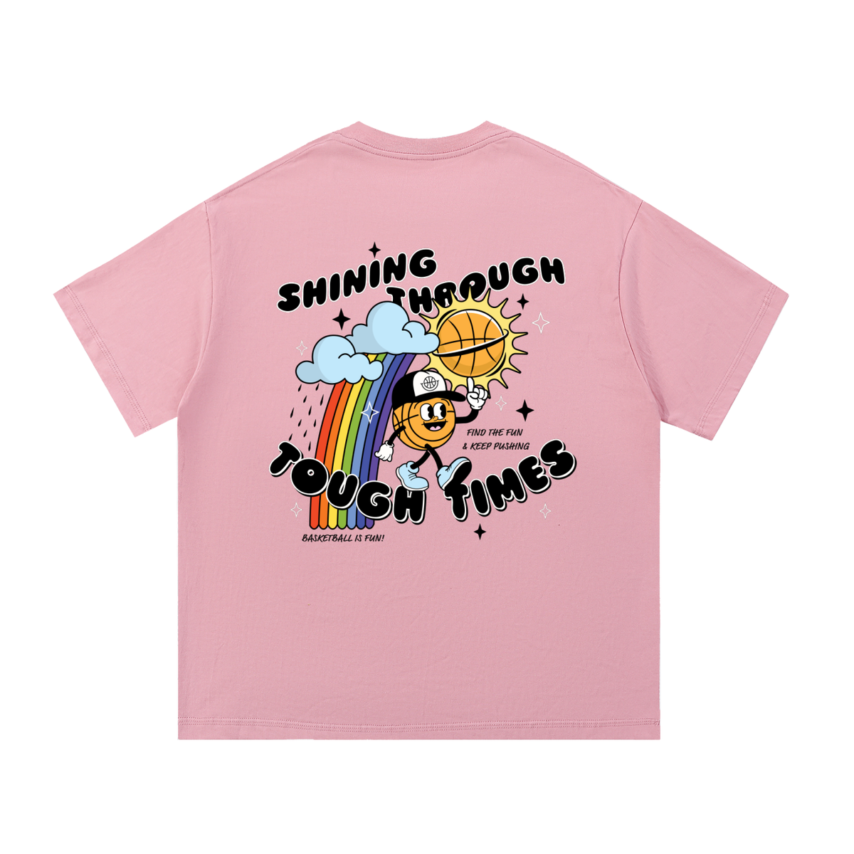 SHINING THROUGH THE TOUGH TIMES Essential Cotton T-Shirt