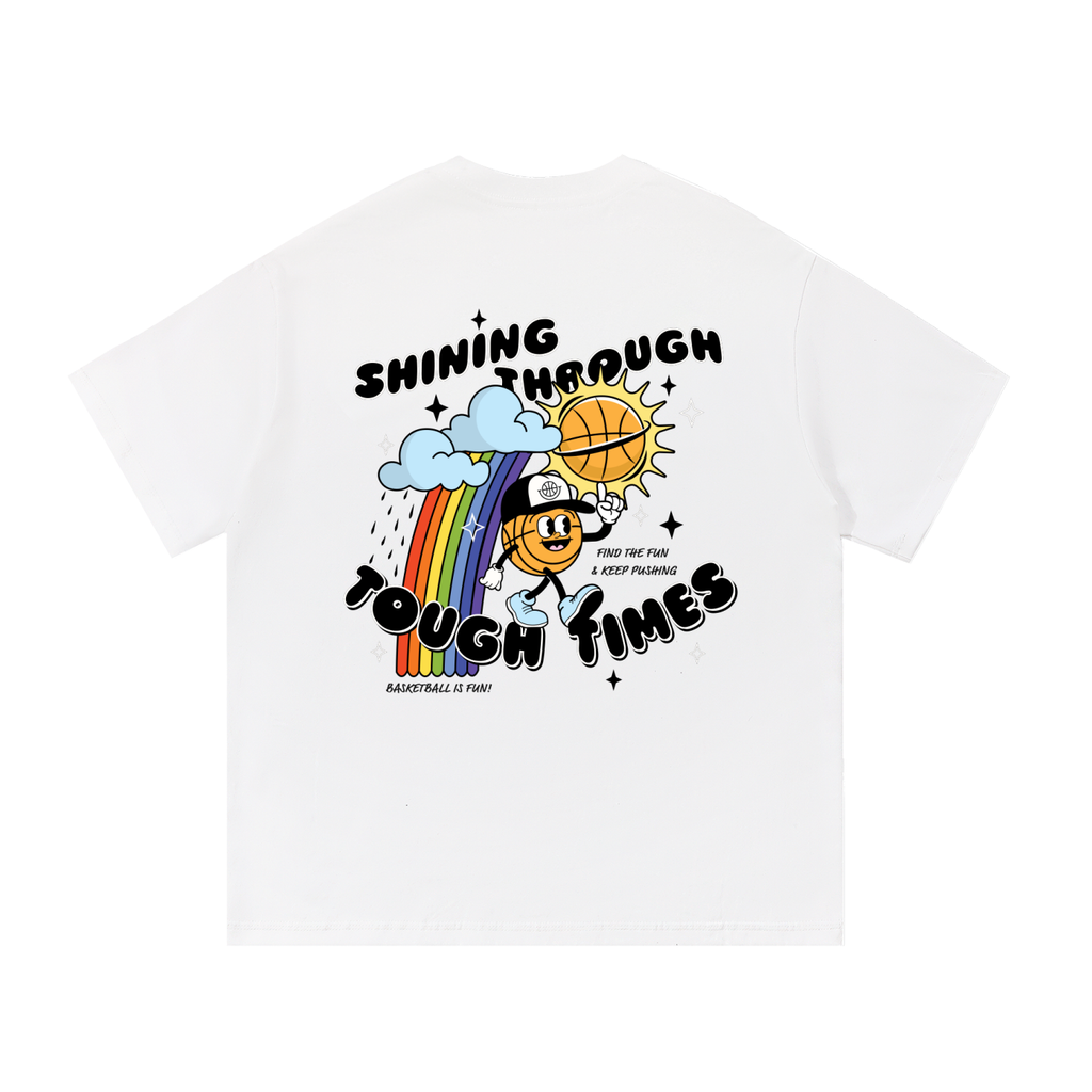 SHINING THROUGH THE TOUGH TIMES Essential Cotton T-Shirt