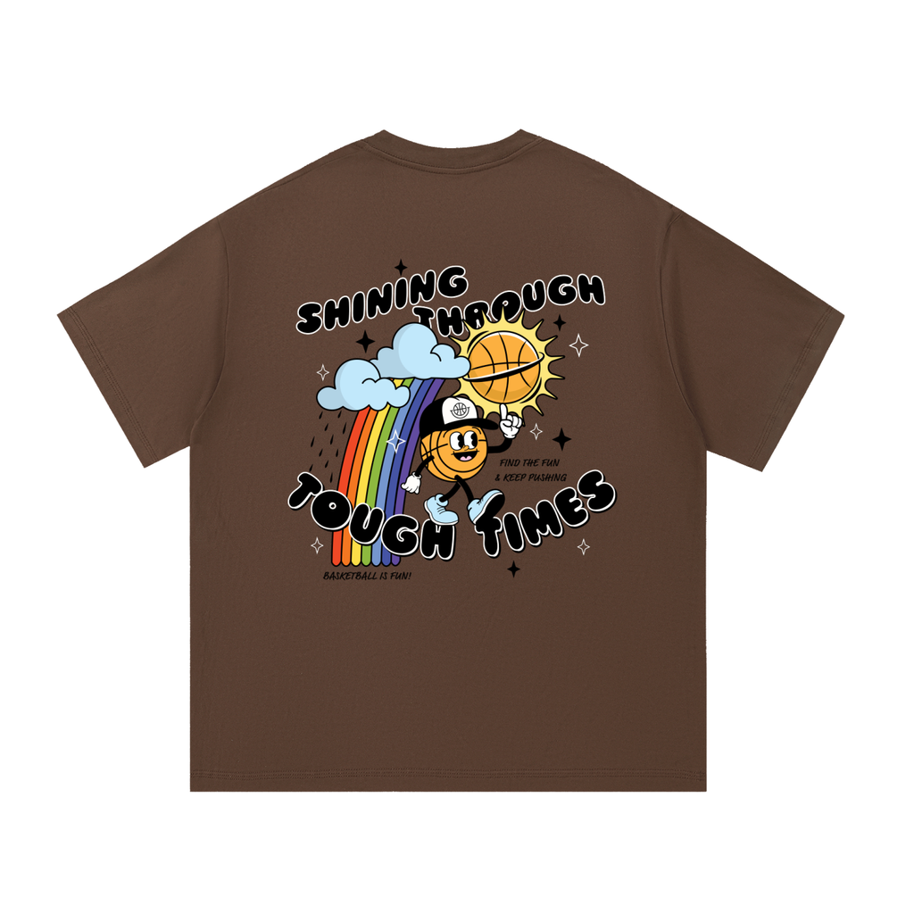 SHINING THROUGH THE TOUGH TIMES Essential Cotton T-Shirt