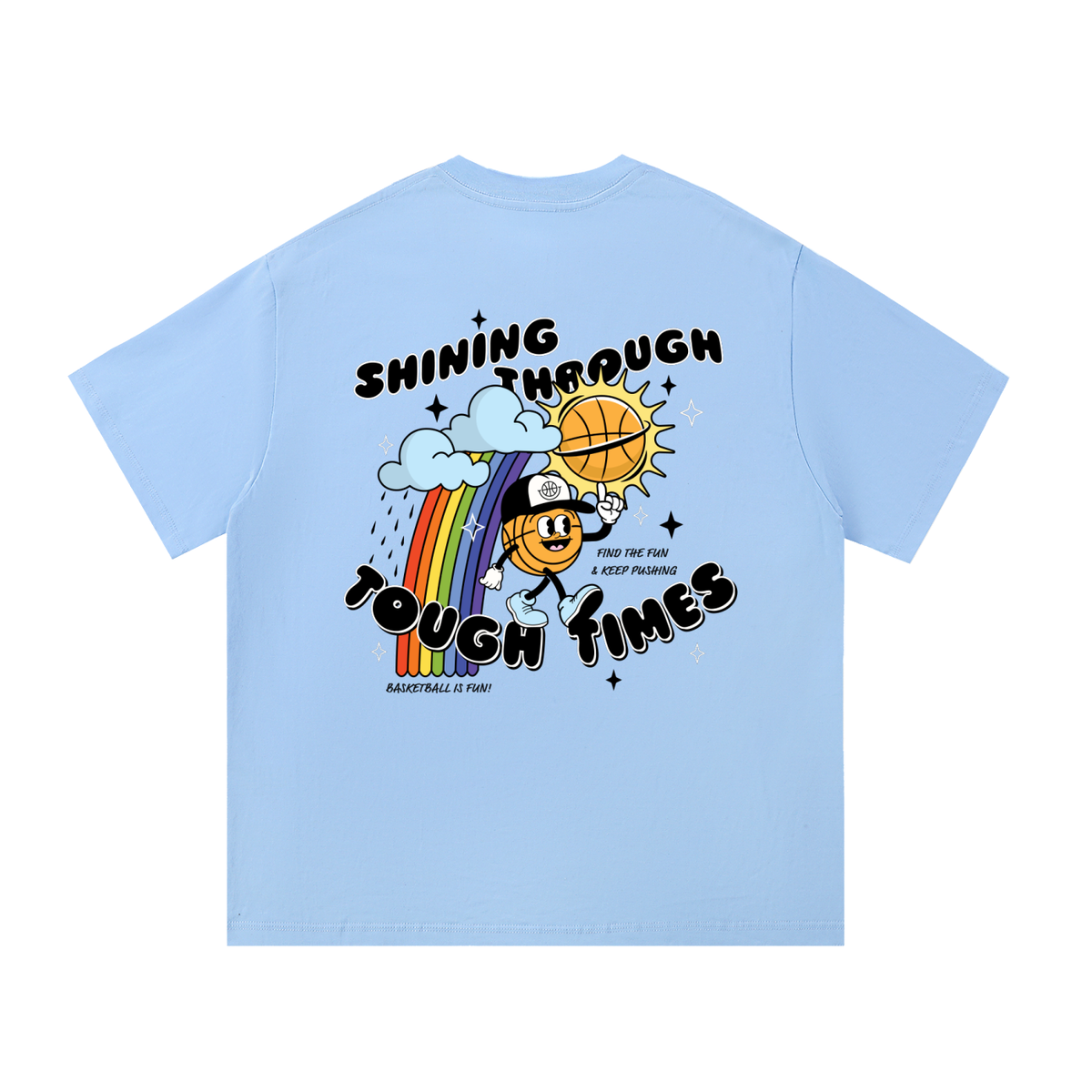 SHINING THROUGH THE TOUGH TIMES Essential Cotton T-Shirt