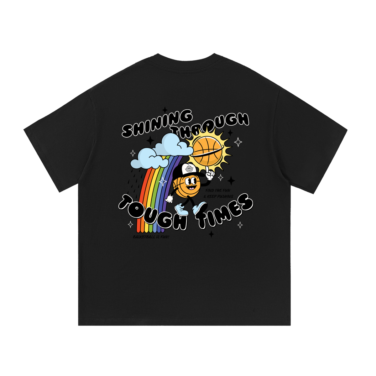 SHINING THROUGH THE TOUGH TIMES Essential Cotton T-Shirt